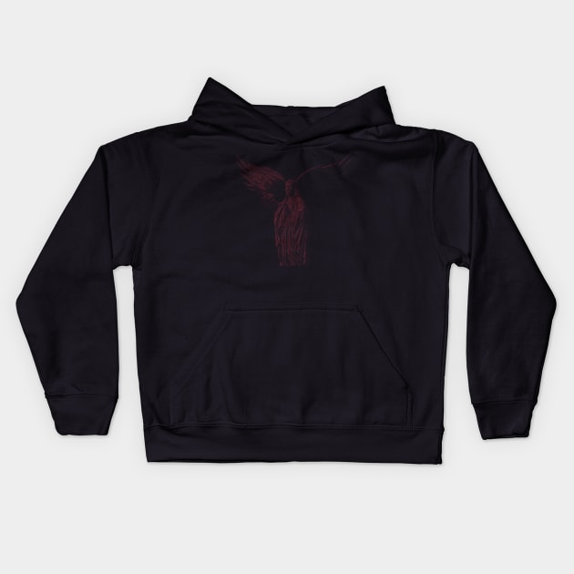 ASCii Sancta Maria (Red) Kids Hoodie by McNerdic